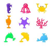 9 Pezzi Giocattoli Di Aspirazione In Silicone Giocattolo A Ventosa Sensoriale Animali Baby Giocattoli Sensoriali Ventose Suction Cup Toys Silicone Ventose Giocattoli Regalo Per Bambini 4 5 6 7 8 Anni