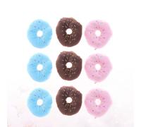 9 pezzi giocattolo da masticare per cani peluche a forma di ciambella con suono