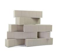 9 pezzi HO scala 40 piedi 1:87 contenitore di spedizione vuoto incolore scatola di carico