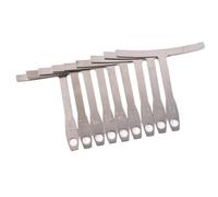 9 pezzi in acciaio inox Understring Radius Gauge universale Chitarra Gauge Liutai Strumento per la riparazione e la manutenzione della chitarra Chitarra e Basso Setup Liutai Strumenti per le
