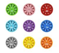 9 Pezzi Mathe Fakten Fidgets Spinners Kit, Moltiplicazioni Divisioni Math Fact Spinners Fidgets, Mini Giocattolo Math Spinner, per Education Toy, Lernspiele