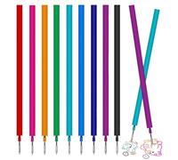 9 Pezzi Ricariche Cancellabili Rosso, punta della penna 0,7 mm, facili da cancellare, per la scuola e la vita di tutti i giorni, altezza 13 cm