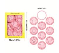 9 pezzi/Set di stampi per biscotti natalizi, set di goffratori 3D, stampi per biscotti 3D con animati, timbri per biscotti, accessori da cucina, utensili per pasticceria