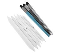 9 Pezzi Strumenti per Sfumare per Artisti con 3 Spugne | Plastica e Spugna, Impugnatura Ergonomica, per Grafite e Matite Colorate, Studi Professionali e Pratica