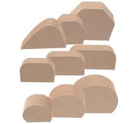 9 Pezzi Strumento per Formare Manici, per Appassionati Diy, Set | MDF a Densità, per Modellazione e Regalo Creativo, Stili Diversi, Accessorio per Laboratori Artigianali
