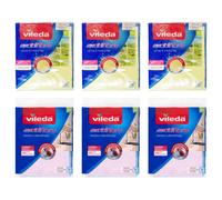 9 pezzi VILEDA ACTIFIBRE panno vetri e finestre + panno multiuso IN MICROFIBRA