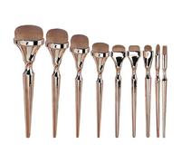 9-Piece Charcoal Infused Brush Set, Purpose Eyeshadow & Drawing Tools, Synthetic Bristle Collection, High-Density Smudge Brushes, Charcoal-Fiber Build with Modern Style, Artistry Tool for Artists