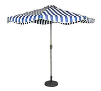 9 piedi/2,7 m di ombrello a strisce patio in parasole all'aperto, ombrello parasol solare for giardino, ponte, cortile e tavolo da piscina ombrello(B)