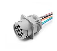 9 Pin Deutsch New ROHS Connettore elettronico automatico Strumento diagnostico Cablaggio grigio circolare HD16-9-96S HD10-9-96P(9P Male)
