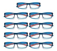 9 Pk Unisex da Uomo Blu Luce Blocco Occhiali da Lettura Nero Blu Telaio