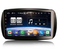 9 pollici Autoradio Android 14 Doppio Din per Mercedes Benz Smart 453 Fortwo 4+64GB GPS Navigatore Wirelss Carplay Android Auto DSP Bluetooth WiFi DAB+ TPMS SWC A2DP Radio