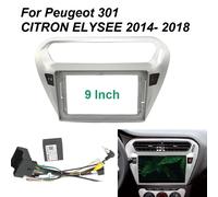 9 pollici Car Fascia Radio Android DVD Panel Dash Kit installa adattatore Console Frame Bezel per Peugeot 301 CITRON ELYSEE 2014- 2018