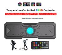 9 PWM ARGB Controller telecomando Wireless 4pin PWM 5V 3pin ARGB AURA SYNC custodia per PC ventola di raffreddamento Hub Splitter SATA Power