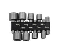 9 pz/14 pz/set 5 mm-13 mm Bussole esagonali Ugelli a manicotto Set di cacciaviti Set di punte Set di utensili Chiavi a bussola Per Bussole(Gray-9PCS)