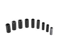 9 pz Adattatori per pinze per mandrini Router di lavorazione del legno Adattatore per pinze per mandrini Supporto per frese a boccola divisa per macchina per incidere Router di legno