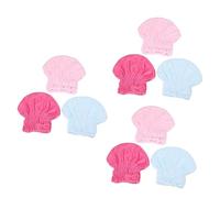 9 Pz Asciugamano in Microfibra Per Asciugamani in Microfibra Cuffia Per Asciutti Cappello Per Asciutti Tappo Bidet Terme Cappello Da Principessa