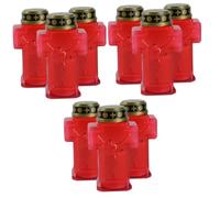 9 Pz elettronica candelieri realistici a di del cimitero elettrica senza per cimitero luci di candele da giardino luci per cimitero OSALADI