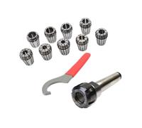 9 Pz ER25 Pinze A Molla + 1 MT3 M12 Pinza Mandrino Cono Morse Supporto Per Fresatura CNC Tornio Strumento(MT3-ER25 (11PCS))