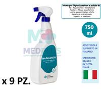 9 PZ IGIENIZZANTE SANIFICANTE UFFICIO MOUSE TASTIERE SMARTPHONE TABLET PLEXIGLAS