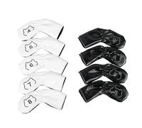 9 PZ PU Cuoio Golf Iron Head Cover Golf Club Head Cover Impermeabile Golf Club Head Cover Si Adatta La maggior parte dei Ferri da Golf di Marca