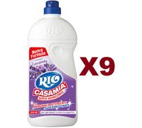 9 PZ RIO CASAMIA LAVANDA CON AMMONIACA DETERGENTE PER PAVIMENTI SUPERFICI 1250ML