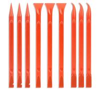 9 raschietti in plastica, antigraffio, per la pulizia delle fessure dell'auto, multiuso, per rimuovere adesivi per spazi ristretti, fessure, alimenti, etichette, macchie di olio, sporco