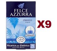 9 RICARICHE FELCE AZZURRA RICARICA TALCO CLASSICO per Diffusore Elettrico casa