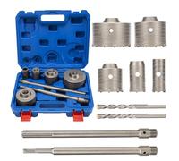 9 seghe a tazza per calcestruzzo con codolo, 30 mm, 40 mm, 65 mm, 80 mm, 100 mm, set di seghe a tazza per calcestruzzo precisi e senza sforzo per lavoratori edili, case