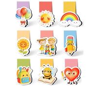 9 segnalibri magnetici per bambini, regali per l'inizio della scuola, segnalibri colorati come regalo per il primo giorno di scuola, ideali anche come regalo per l'addio all'asilo