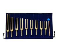 9 Set Di Forchetta Di Sintonizzazione For La Guarigione Del Suono, Vibrazioni, Strumento Musicale, Bilanciamento, Guaritori, Con Martello Di Gomma, Sacchetto Di Stoccaggio Di Velluto, Ottava Cosmica