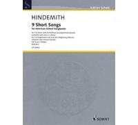 9 Short Songs for American School Songbooks (Tascabile)
