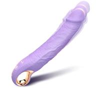 9" Silicone Thrusting Dildo 10Vib 3Thrust WP Purple G-Spot for Women & Solo Use