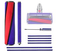 9 spazzole di ricambio compatibili con Dyson V6 V7 V8 V10 V11 spazzola morbida per pavimenti, rullo morbido con 6 strisce di feltro, ricambio per spazzola a rullo morbida, pulizia e rimozione della