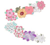 9 spille smaltate miste per zaini, spille floreali, carine, primaverili, a