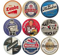 9 tappetini da birra Formula 1 Legends