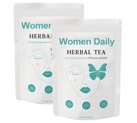 9 Tè For La Routine Quotidiana Delle Donne Con Miscela Di Erbe Naturali - 5 G*20 Bustine, Tè Di Supporto For Un Look Fresco(2pcs)