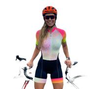 9 tutine da donna a maniche corte per ciclismo, abbigliamento professionale e ciclismo, rosa, 9, Small