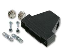 9 Vie Nero Plast Dsub Triplo Voce, Cavo Uscita Angolo 45° Per MH Connectors