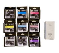 9 X INK Originale Epson SureColor SC P700 P706 / T46S1 - T46S9 + Manutenzione