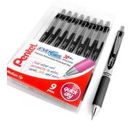 9 X Pentel Energel XM BL77 - Retraibile Liquid Gel Penna a Inchiostro - 0.7mm -
