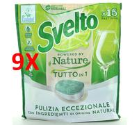 9 X Svelto Tabs 15 Lavaggi Tutto In 1 Nature Limone