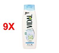9 X Vidal Shampoo Ultra Delicato Tutti I Tipi Di Capelli Con Acqua Micellare E