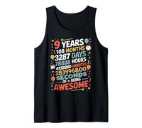 9 Years 108 Months 3287 Days Of Being Awesome Anniversario Canotta