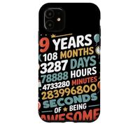 9 Years 108 Months 3287 Days Of Being Awesome Anniversario Custodia per iPhone 11