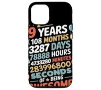 9 Years 108 Months 3287 Days Of Being Awesome Anniversario Custodia per iPhone 12/12 Pro
