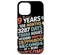 9 Years 108 Months 3287 Days Of Being Awesome Anniversario Custodia per iPhone 12 Pro Max