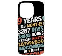 9 Years 108 Months 3287 Days Of Being Awesome Anniversario Custodia per iPhone 14 Pro