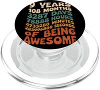 9 Years 108 Months 3287 Days Of Being Awesome Anniversario PopSockets PopGrip per MagSafe