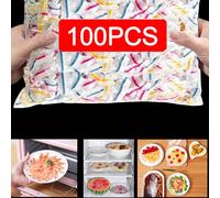 90-100 pezzi/190-200 pezzi Coperchi in pellicola di plastica trasparente PE, preservano la freschezza degli alimenti, forniture per la cucina 10 pezzi,50 pezzi,100 pezzi,200 pezzi,500 pezzi,300 pezzi,