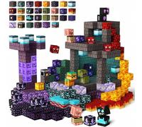 90/150/300 pezzi Set di piastrelle magnetiche da costruzione - Crea giocattoli per avventure nella grotta, giocattoli sensoriali STEM, giocattoli sensoriali Montessori, adatti per bambini e bambine di